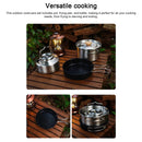 Camping Cookware Set Outdoor Picnic Cookware Kit Stainless Steel Pot Frying Pan Kettle Set Travel Cooking Accessory