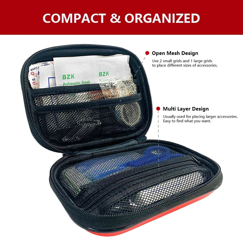 Upgraded EVA Emergency Rescue Kit Home Convenience Medicine Storage Kit EVA101 Small Emergency Kit Waterproof and Durable