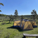 600*600cm Family Camping Outdoor Leisure Tent Four Rooms One Hall Shade Huge Outdoor Tents Customized