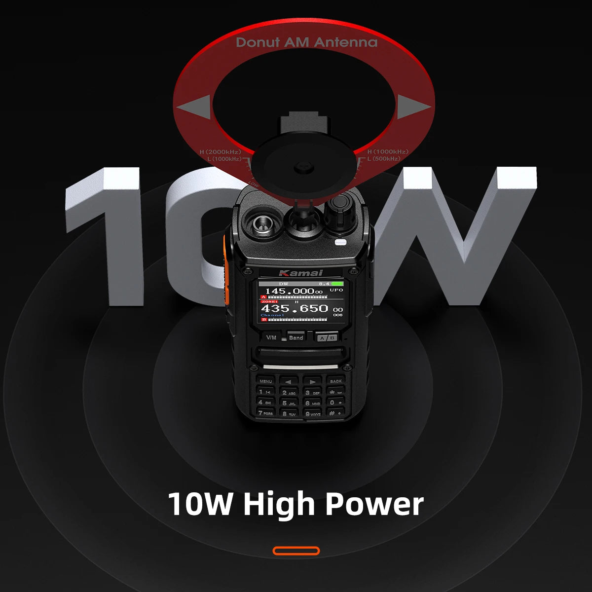 Ham Walkie Talkie intercom 10W Transceiver CB SSB HF Multi Band AM FM Amateur Portable Wireless Long Range Two Way Radio