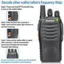 Baofeng BF-88E Walkie Talkie Wireless Copy Frequency Long Range UHF 400-470MHz Portable Ham Two Way Radio for Hunting