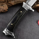 Outdoor Camping Survivalmesser 7cr13mov Klinge Holzgriffe Selbstverteidigung Wildnis Taktik Gerade Messer Militärmesser