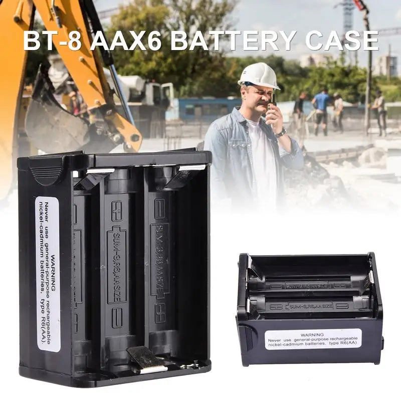 BT-8 AAX6 Battery Storage Case For Kenwood Radio TH-28 TH-48 TH-78HT Battery Storage Container Box Holder Accessories