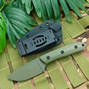 Multipurpose Utility Camping Fishing Essential Straight Knife with K Sheath Ergonomic Design Portable Cutting EDC Outdoor Knives