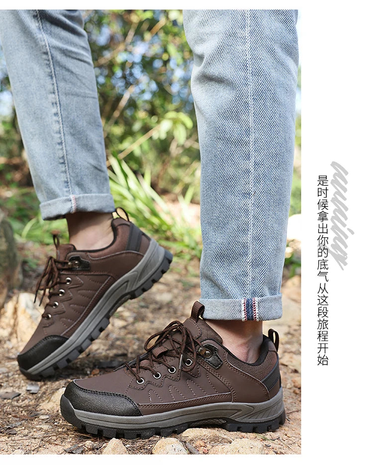 High Quality Hiking Shoes Men's Ankle Boots Durable Non-slip Climbing Shoes Outdoor Tourism Trekking Sneakers for Men Trail Shoe