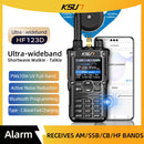 KSUN HF123D Walkie Talkie Long Range AM SW SSB HF UHF VHF Shortwave CB Radio Station HAM Transceiver Amateur Two Way Radio