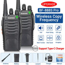 Baofeng BF-88E Walkie Talkie Wireless Copy Frequency Long Range UHF 400-470MHz Portable Ham Two Way Radio for Hunting