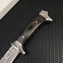Outdoor Camping Survivalmesser 7cr13mov Klinge Holzgriffe Selbstverteidigung Wildnis Taktik Gerade Messer Militärmesser