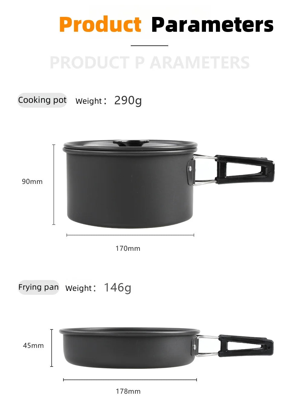 Aluminum Camping Cookware Set – Outdoor Cooking Gear
