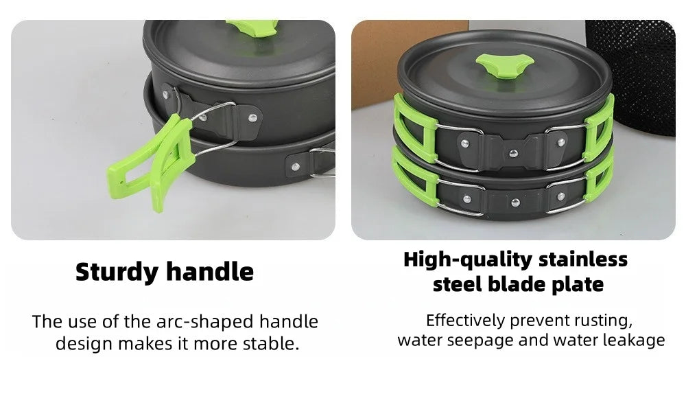 Aluminum Camping Cookware Set – Outdoor Cooking Gear