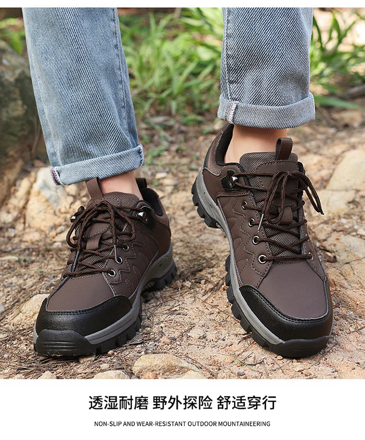 High Quality Hiking Shoes Men's Ankle Boots Durable Non-slip Climbing Shoes Outdoor Tourism Trekking Sneakers for Men Trail Shoe