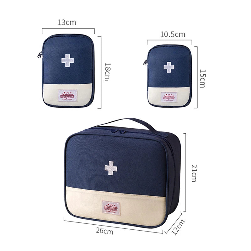 First Aid Kit Designed with Various Colors + a Cross Logo, Includes Multi-Size Sets Suitable for Different Scenarios: the Large Size Can Store Basic Medicines and Emergency Tools, Suitable for Family Use; the Medium and Small