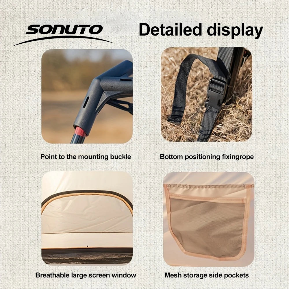 Sonuto Large Family Cabin Tent | Three-Season Camping