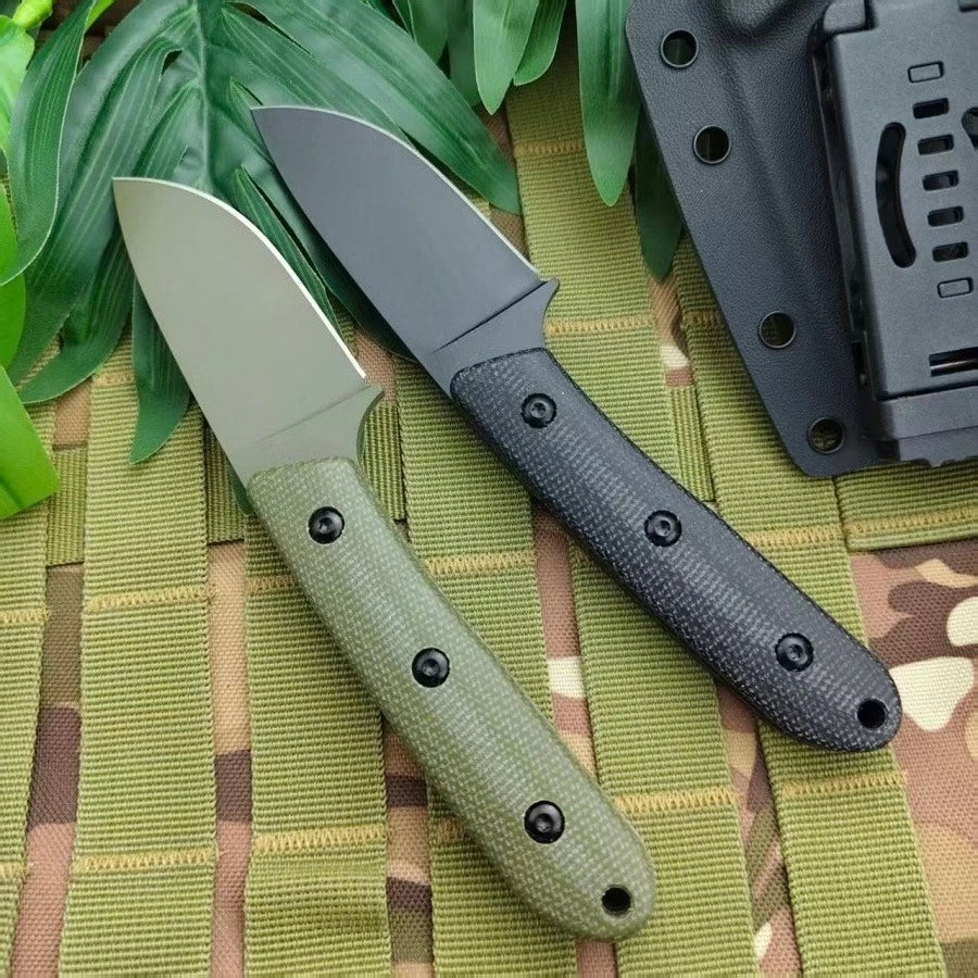 Multipurpose Utility Camping Fishing Essential Straight Knife with K Sheath Ergonomic Design Portable Cutting EDC Outdoor Knives