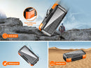 Solar Power Bank 73200mAh Hand Crank Charging with Cable 100W Fast Charge for Laptop Notebook External Battery for iPhone Xiaomi
