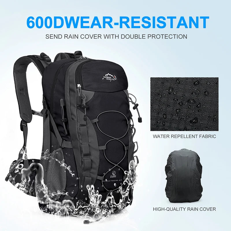 Robuster 40-Liter Trekkingrucksack – Ideal für Bergsteigen, Wandern und Camping – Herren-Taktikrucksack