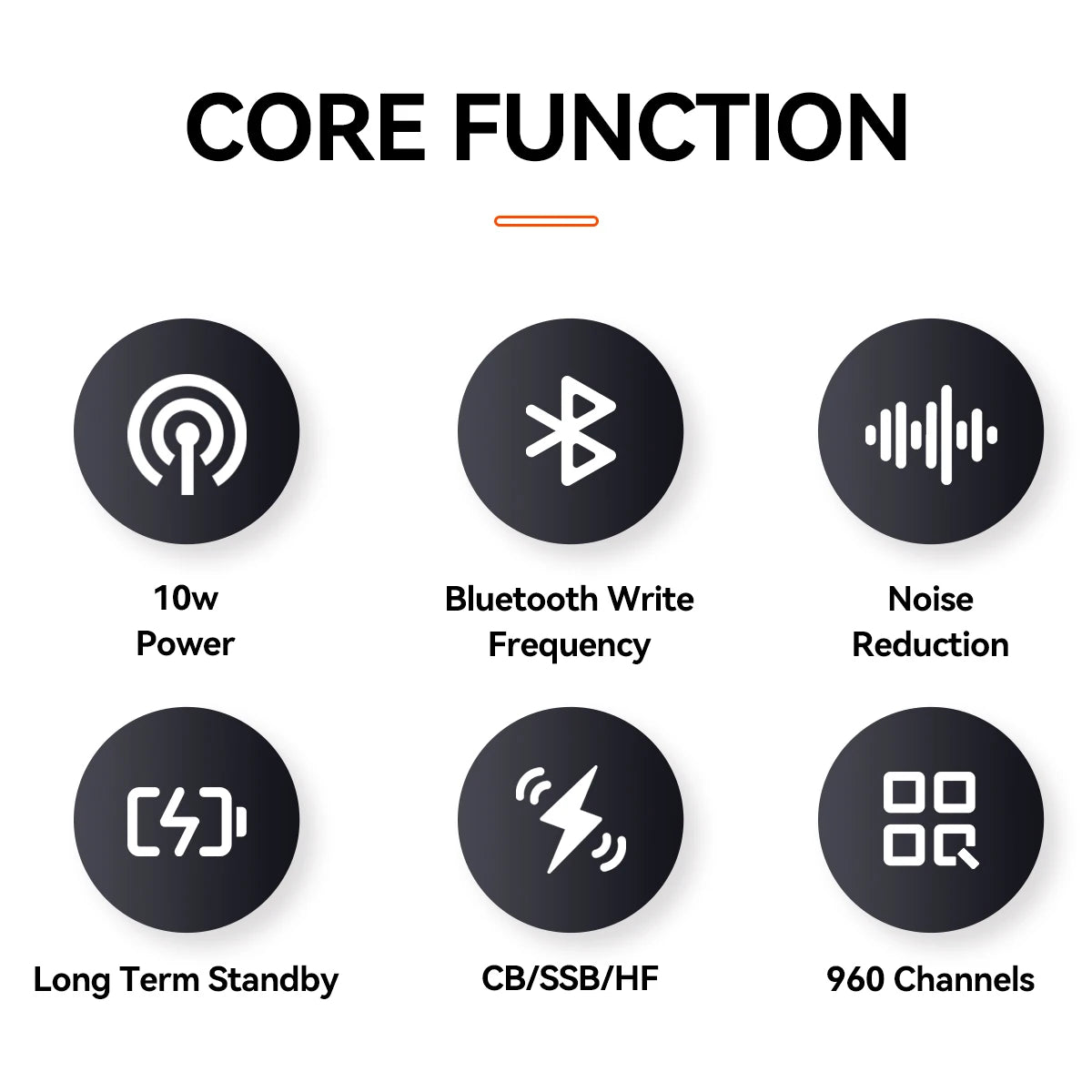Ham Walkie Talkie intercom 10W Transceiver CB SSB HF Multi Band AM FM Amateur Portable Wireless Long Range Two Way Radio