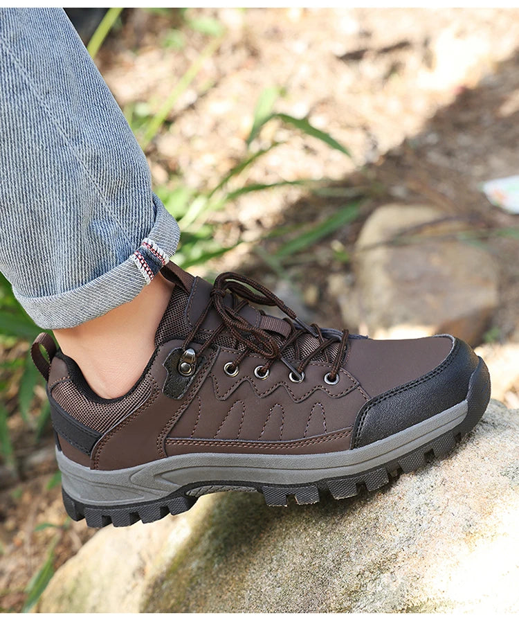 High Quality Hiking Shoes Men's Ankle Boots Durable Non-slip Climbing Shoes Outdoor Tourism Trekking Sneakers for Men Trail Shoe