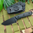 Multipurpose Utility Camping Fishing Essential Straight Knife with K Sheath Ergonomic Design Portable Cutting EDC Outdoor Knives