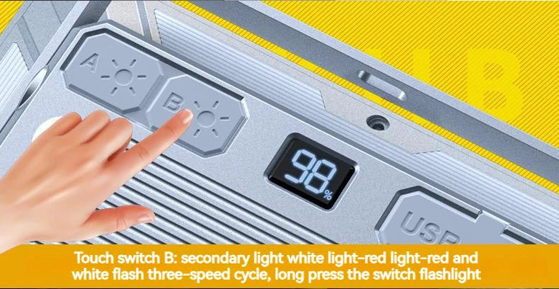 LED Campingzeltlampe Wiederaufladbarer Suchscheinwerfer Hohe Leistung Outdoor Notbeleuchtung Wasserdichte Tragbare Hängelampen