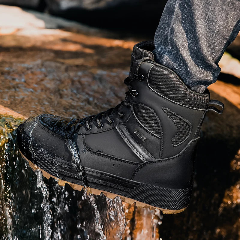 Men’s Lace-Up Outdoor Ankle Boots.” Remove “Waterproof