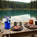 Outdoor Gas Cooker With Adjustable Flame Ideal For Camping Cooking Euro Gas Tank Coffee Stove