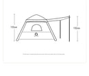 Inflatable Camping Tent  2-3 Person Family Tent Waterproof Sunshade Rainproof Portable Foldable for Park Beach Travel Equipment