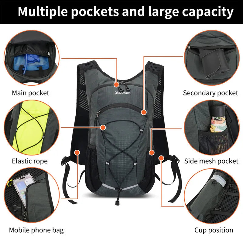 18L Lightweight Nylon Hiking & Cycling Backpack