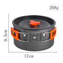 Camping Cookware Outdoor Cooking Folding Pot Aluminium Alloy Equipment Pot Travel Utensils Kitchen Hiking Picnic Barbecue