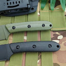 Multipurpose Utility Camping Fishing Essential Straight Knife with K Sheath Ergonomic Design Portable Cutting EDC Outdoor Knives
