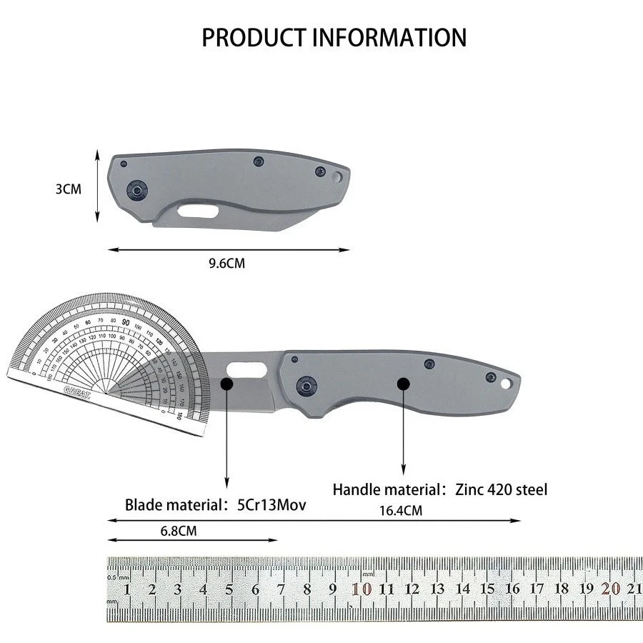 Camping Portable Fishing Folding Knife with Clip Hight-quality Outdoor Survival Rescue Utility Knives Multipurpose Pocket Tools