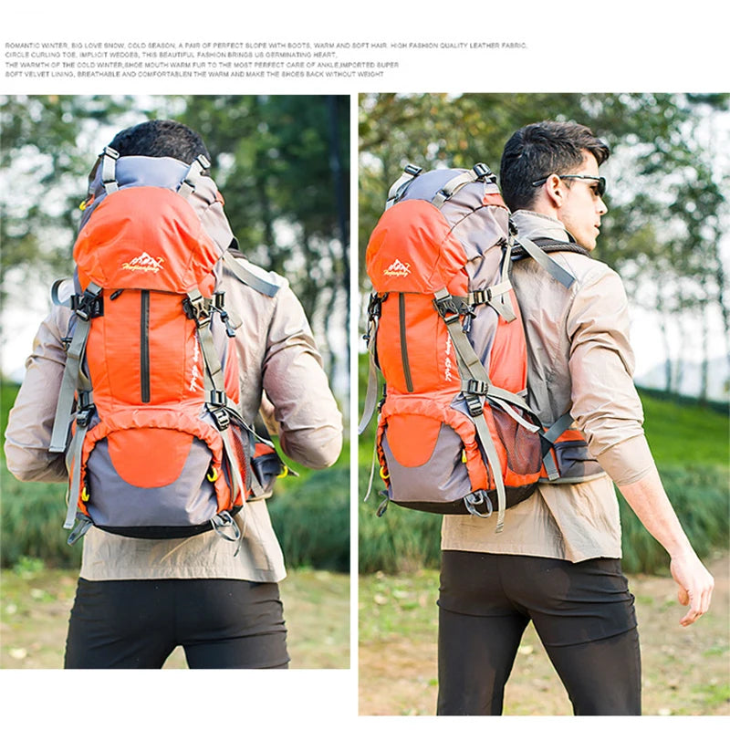 50L Nylon Hiking & Camping Backpack