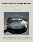 Outdoor Camping Cooker Pot Set Camping Meal Cooking Hot Pot Portable Equipment Kettle Single Pot