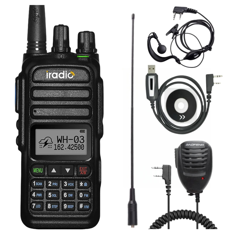 Full Band 136-520Mhz Handheld Ham Radio With AM/FCC/NOAA Functions For baofeng uv 5r quansheng dmr walkie  talkie