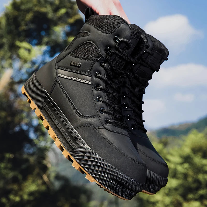 Herren Outdoor Wanderstiefel Taktische Militärstiefel Wasserdichte Arbeitsschutzschuhe Jagdstiefel Knöchelhohe Wüstenstiefel Sportschuhe Kletterschuhe