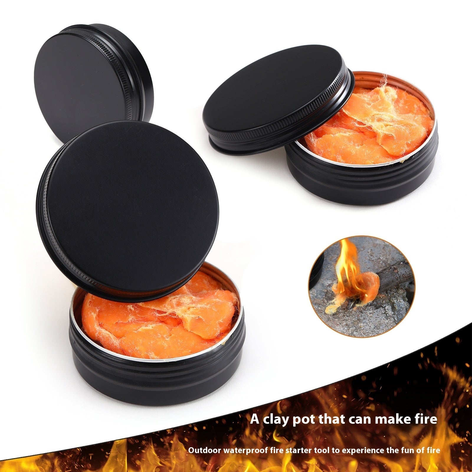 Waterproof Igniter Outdoor Emergency Lighting Volcanic Mud