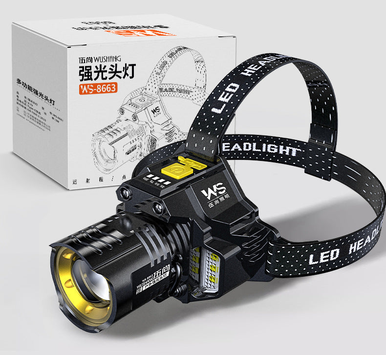 USB Charging Emergency Smart Headset Outdoor Lighting Lamp