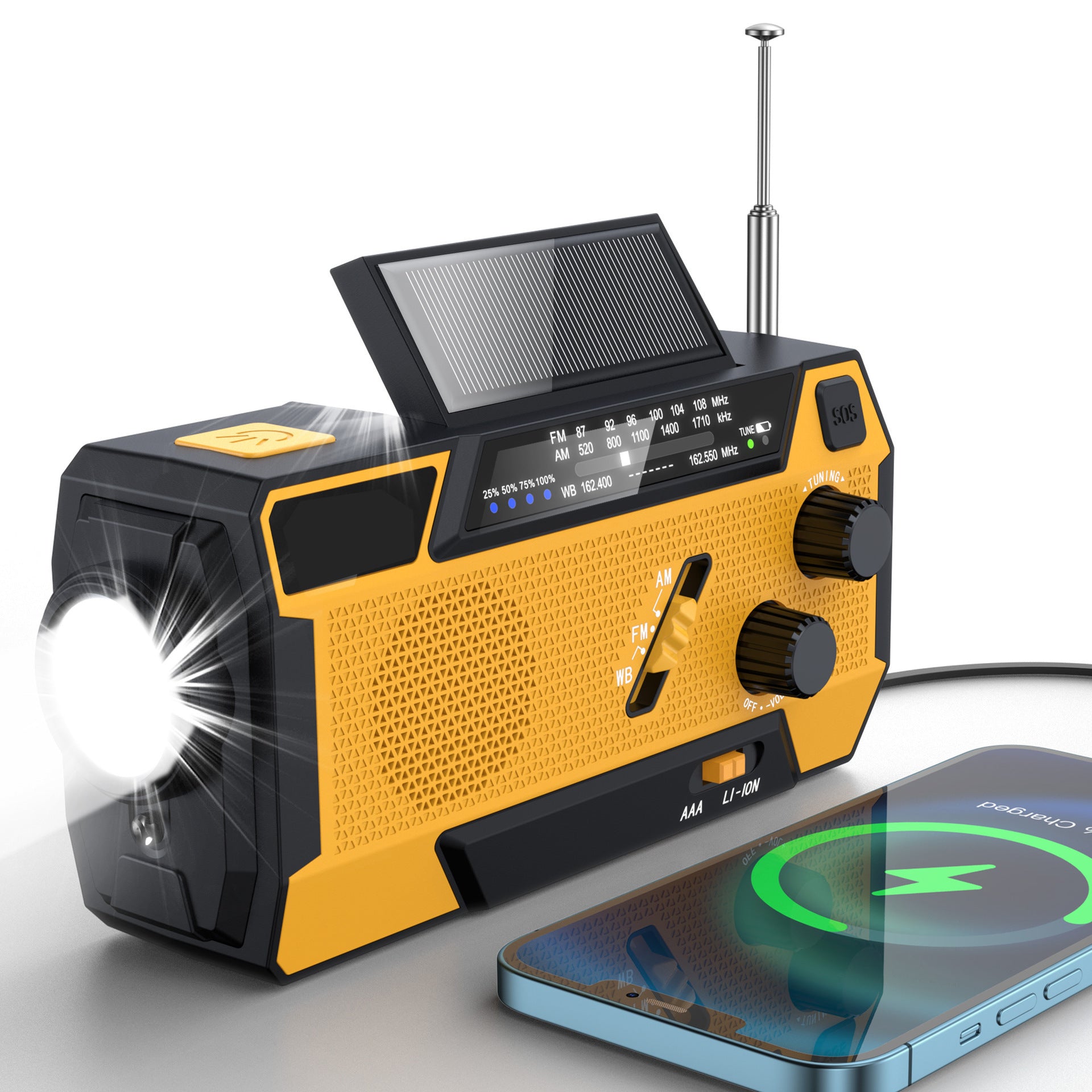 Solar Radio Torch Multifunctional Outdoor Emergency Hand Radio